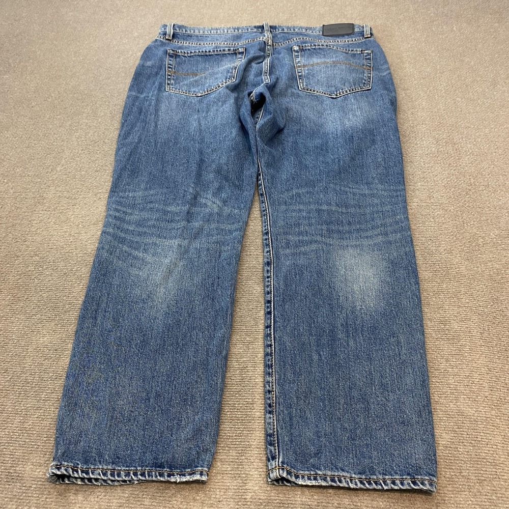 Lucky Brand Jeans Mens Size 38x30 Blue‎ 121 Slim Straight Denim Pants Distressed